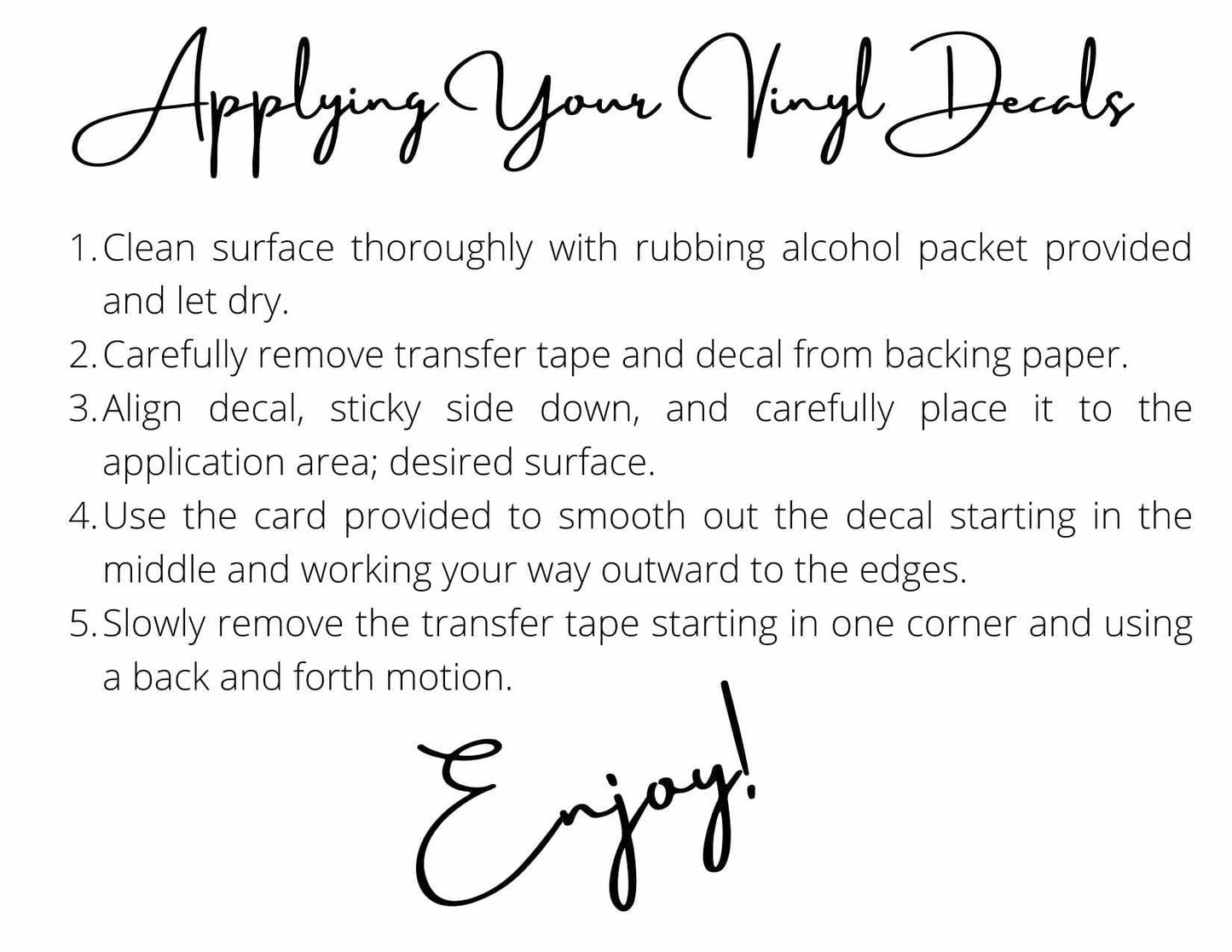 Step-by-step instructions for applying a Princess On Board vinyl decal on a clean surface