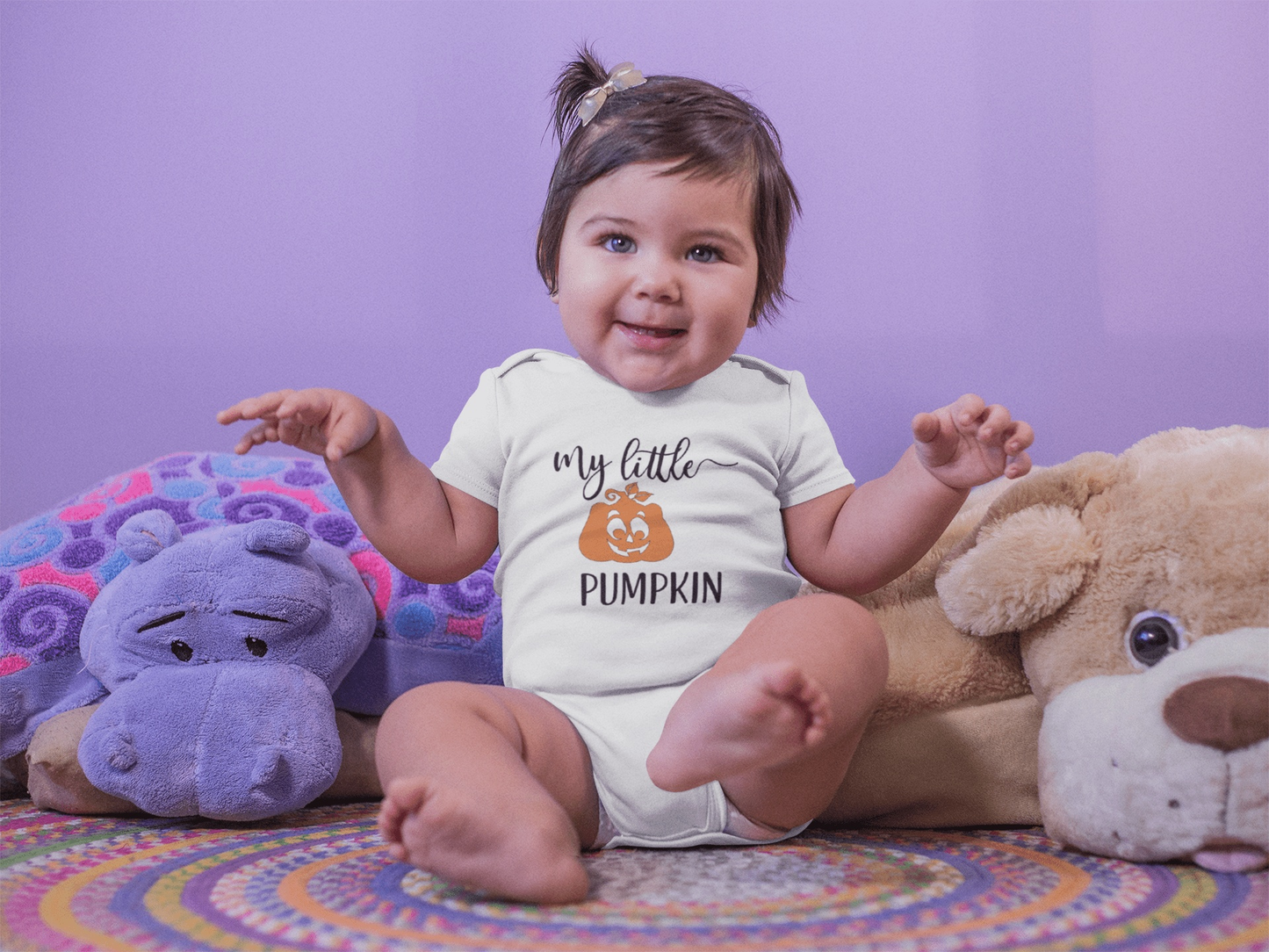 Purple LadyBug Decor Onesies My Little Pumpkin Youth T-Shirt