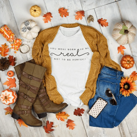 Purple LadyBug Decor shirts You Were Born to Be Real  - Inspirational T-Shirt