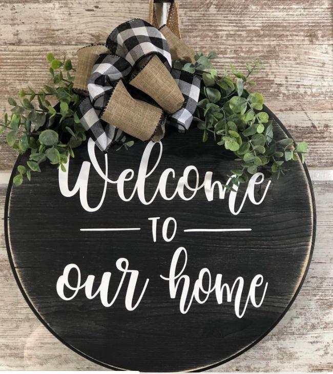 Outdoor Wood Sign Decor
