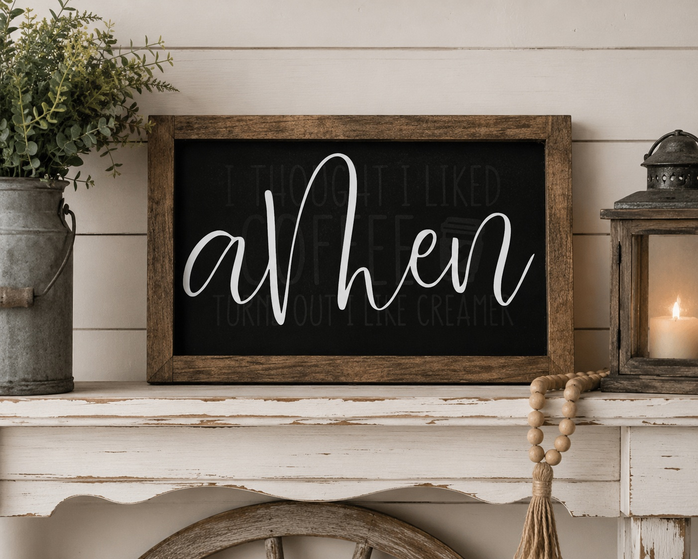 Rustic Amen Wood Sign Farmhouse Home Décor