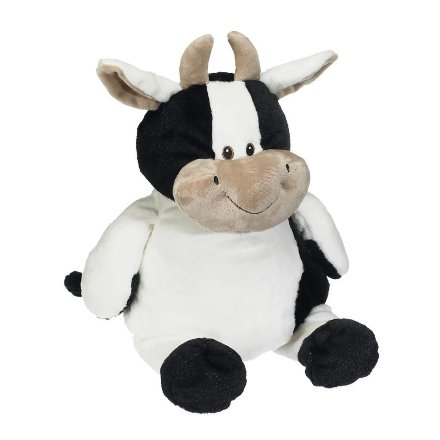 Design your own personalized embroidered cow sibling stuffed animal with removable stuffing and soft plush material