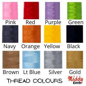 thread choice for embroidered items