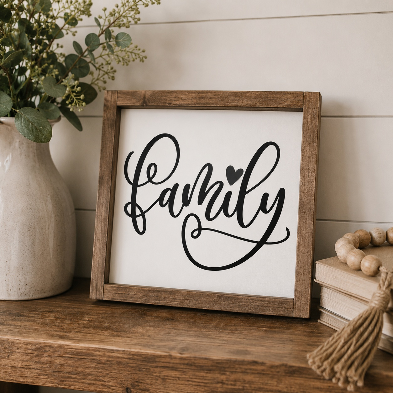 Family Framed Wood Sign | Handcrafted Sign