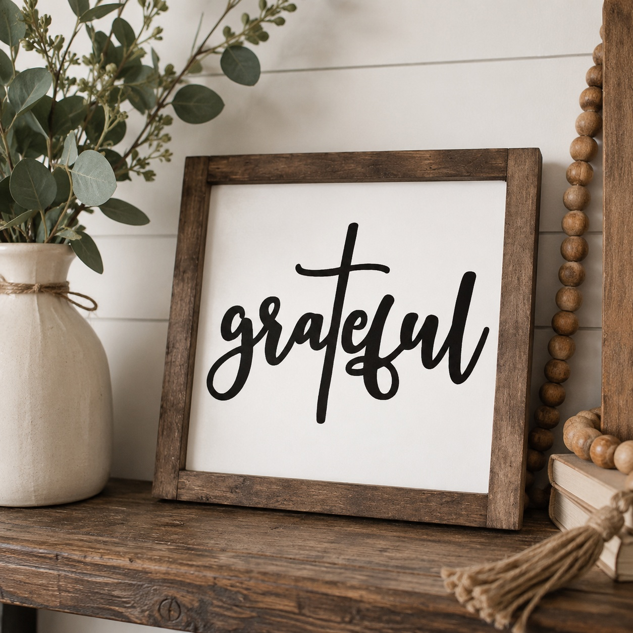 Grateful Wood Sign | Handmade Wood Sign