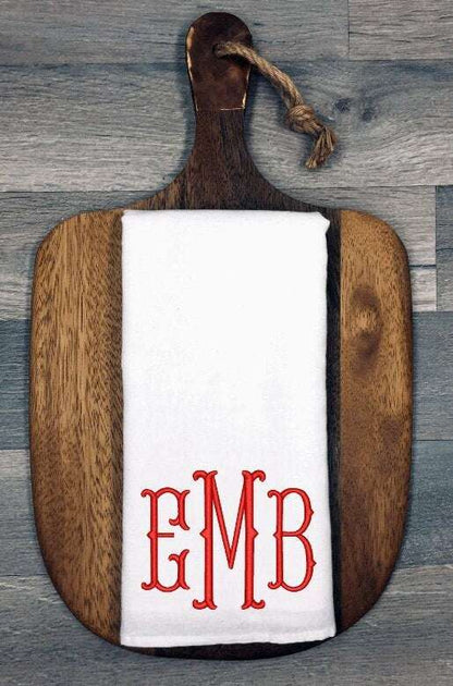 Personalized Embroidered Tea Towel