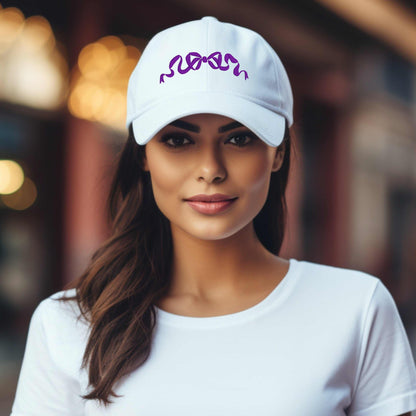 Pink Bow Embroidered Ball Hat | Ribbon Hair Bow