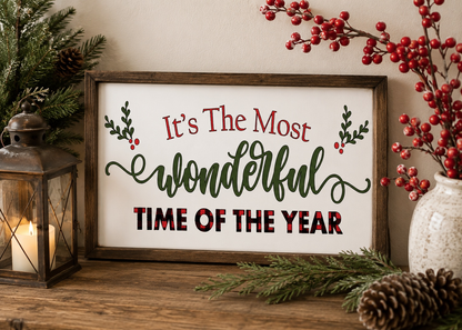 It's the Most Wonderful Time of the Year Sign | Handmade Wood Sign