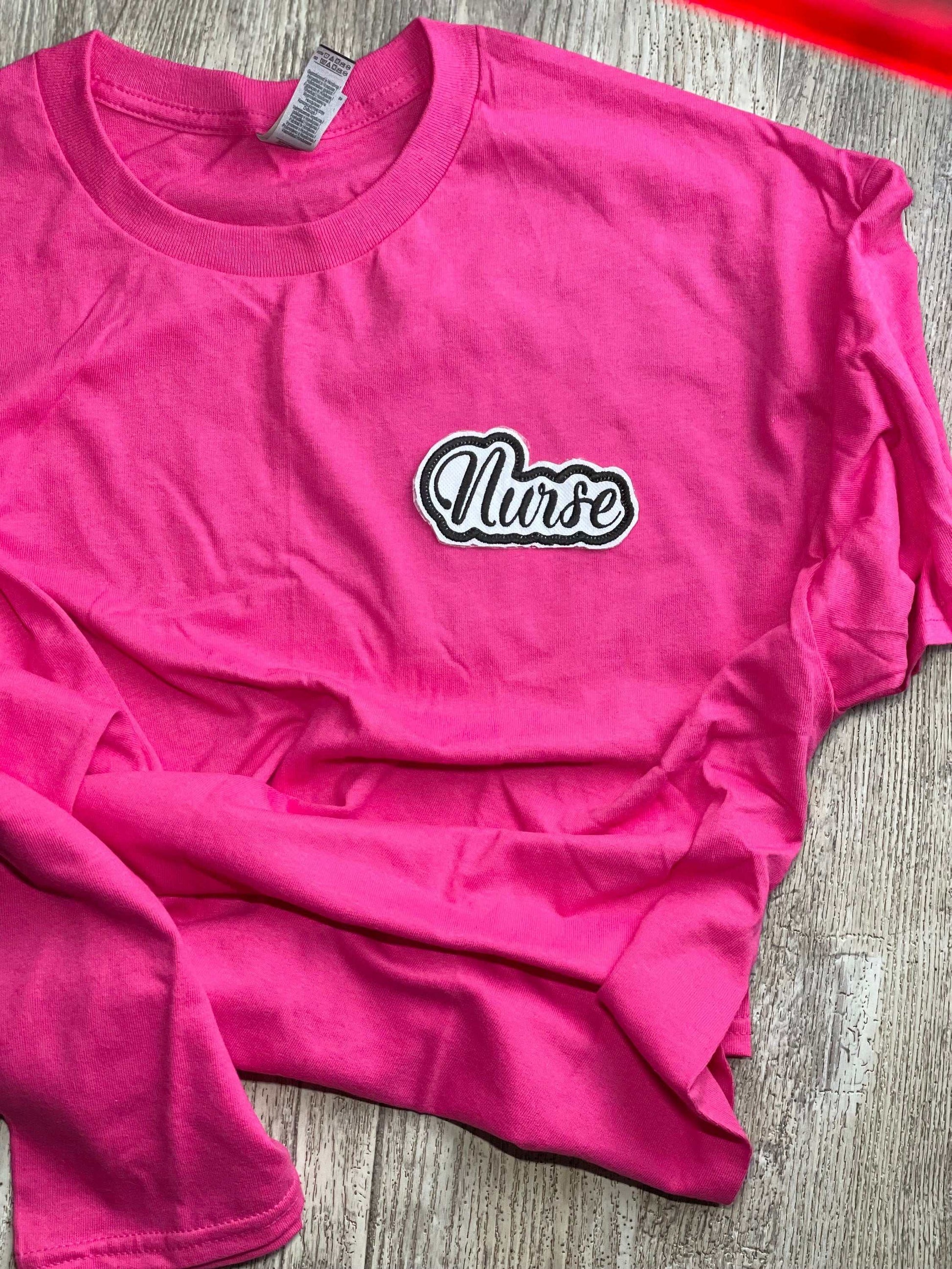 Custom embroidered nurse patch iron-on medical name tag for nurse graduates