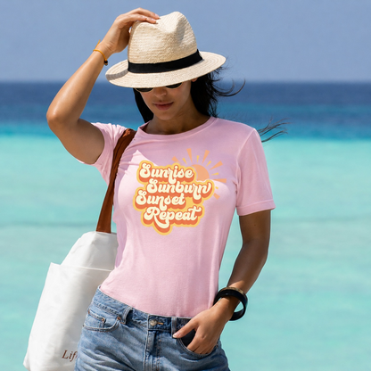 Sunrise, Sunburn, Sunset, Repeat T-Shirt