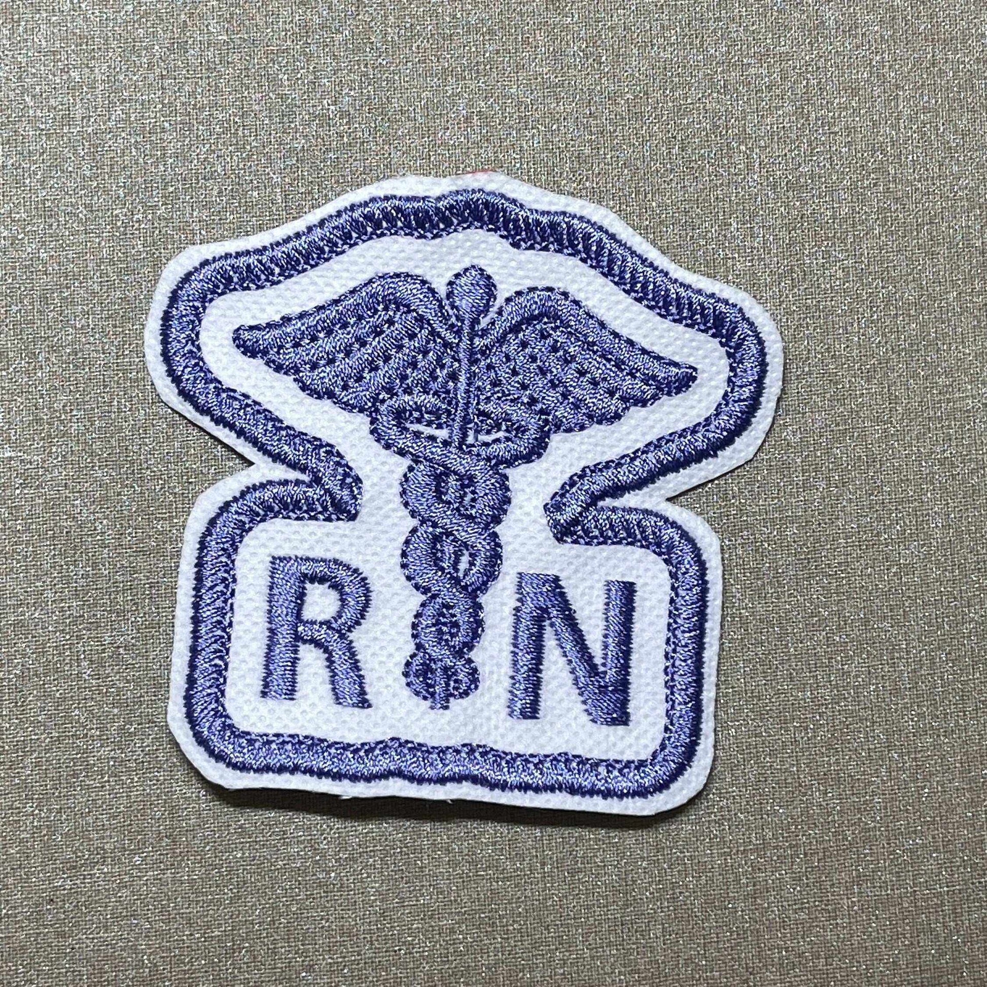  Medical Caduceus Embroidered Patch on uniform