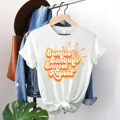 Sunrise, Sunburn, Sunset, Repeat T-Shirt