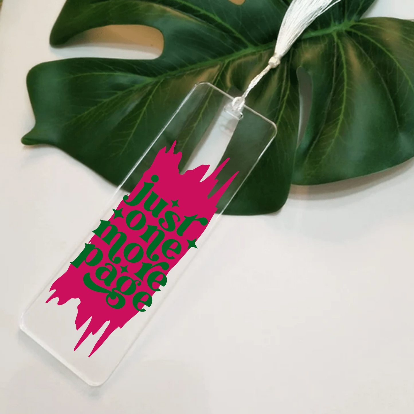 Purple LadyBug Decor Accessories Just One More Page Bookmark