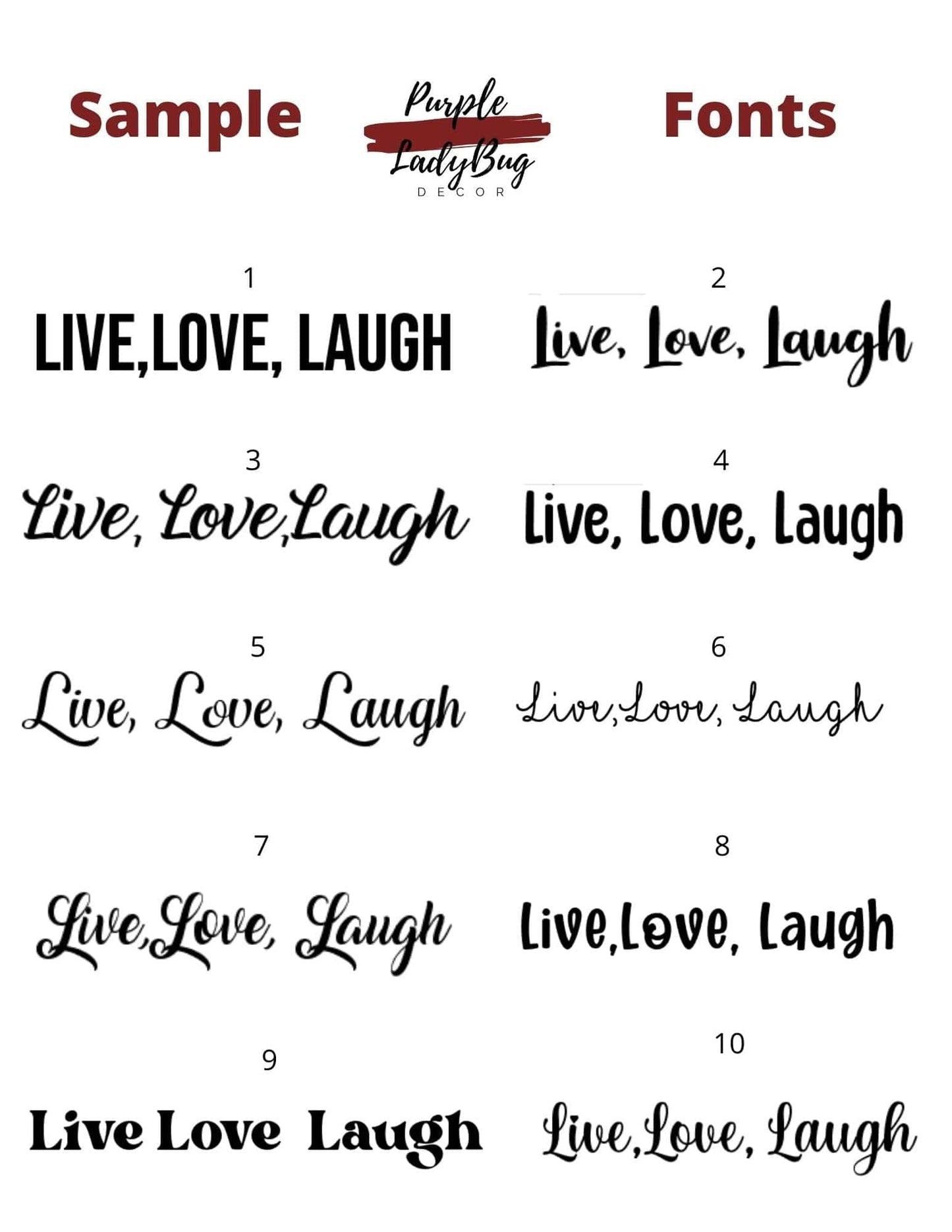 Purple LadyBug Decor Custom Sign with Frame