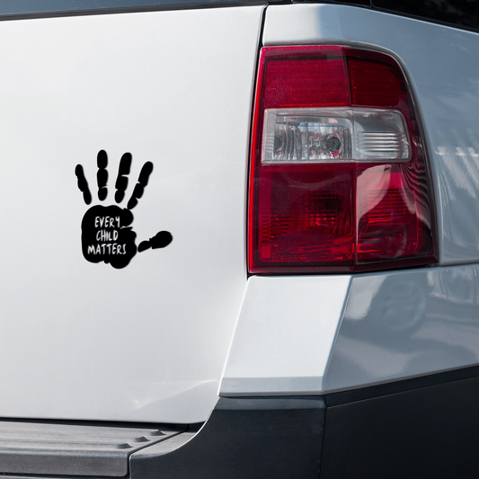 Purple LadyBug Decor Decal Every Child Matters Handprint Sticker