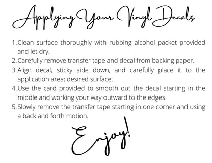 Purple LadyBug Decor Decal Hello Vinyl Door Decal