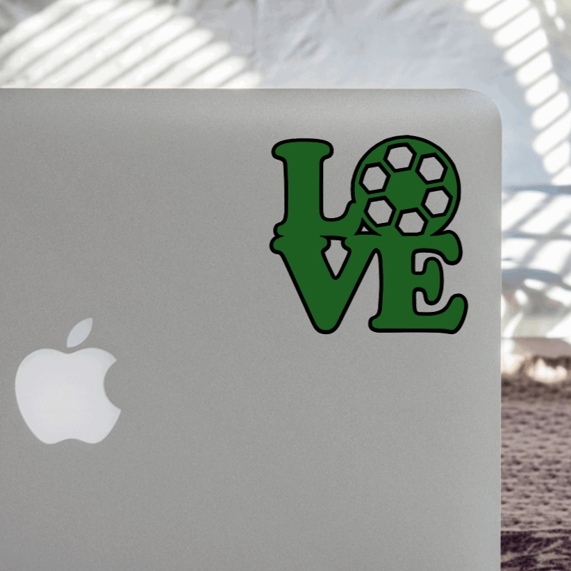 Purple LadyBug Decor Decal Love Soccer Sticker | Vinyl Decal