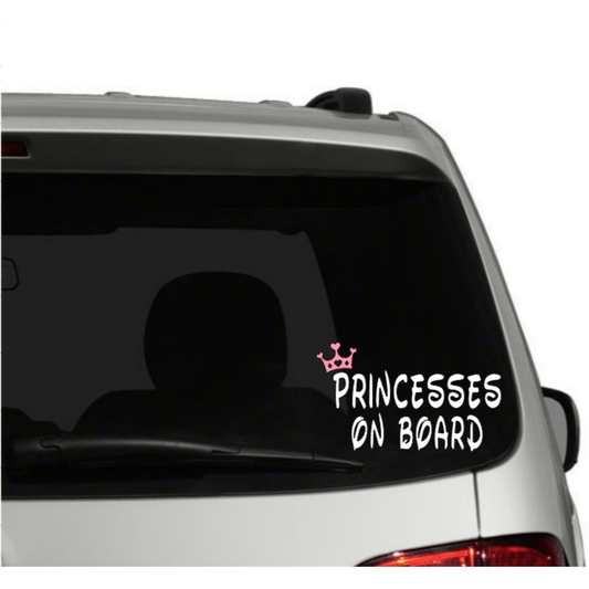 Purple LadyBug Decor Decal Princess On Board Decal