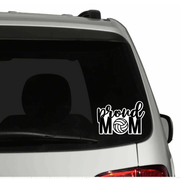 Purple LadyBug Decor Decal Proud Sport Mom Sticker and Decal