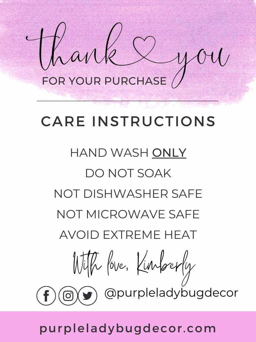 Purple LadyBug Decor Decal Stay Humble Personalized Car Decal