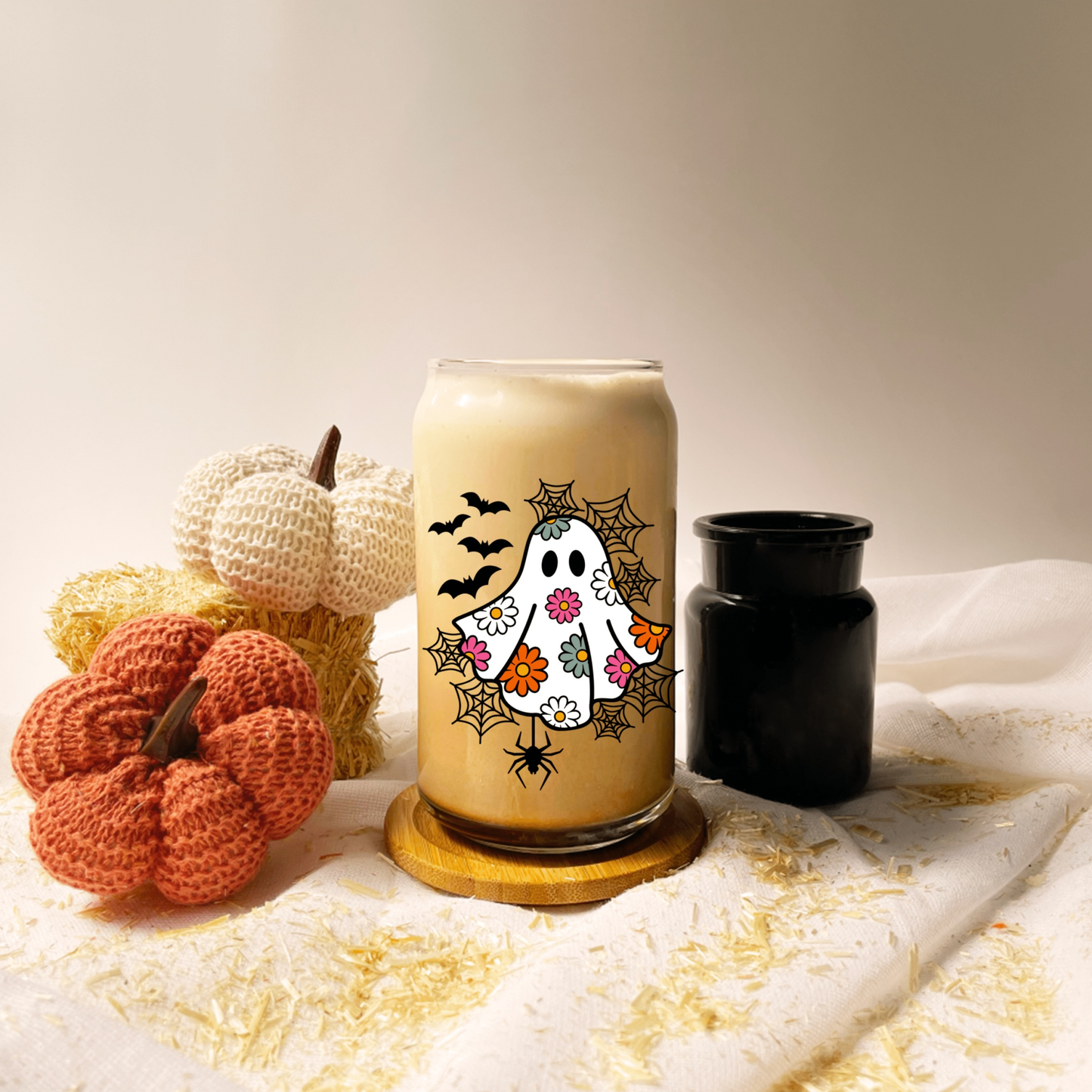 Daisy Ghost Glass front view