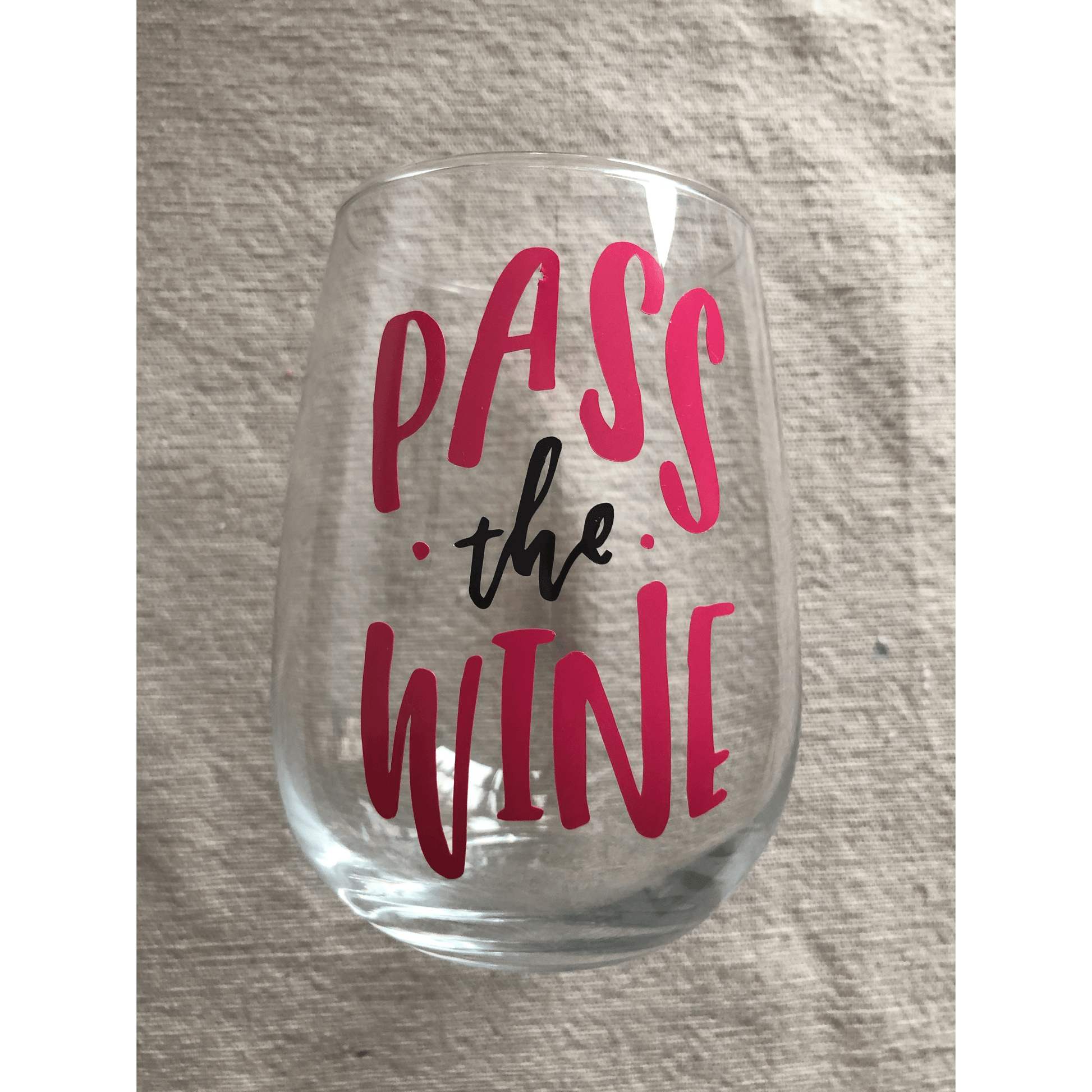 Purple LadyBug Decor Glasses Funny Customized Stemless Wine Glass