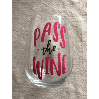 Purple LadyBug Decor Glasses Funny Customized Stemless Wine Glass