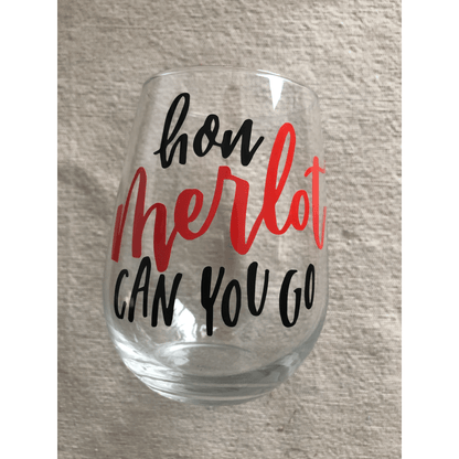 Purple LadyBug Decor Glasses Funny Customized Stemless Wine Glass