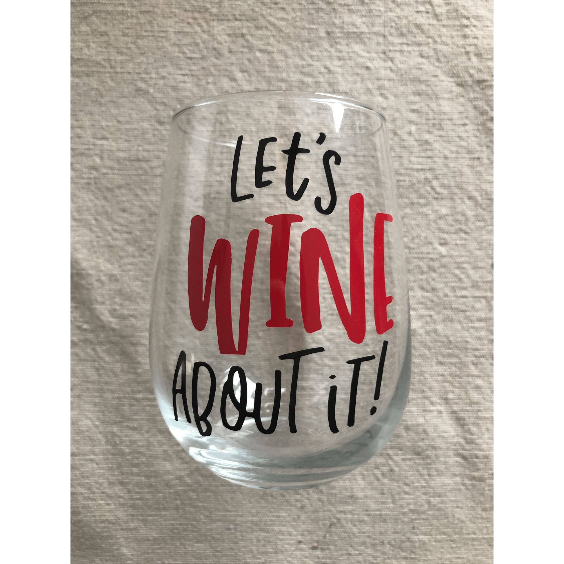 Purple LadyBug Decor Glasses Funny Customized Stemless Wine Glass