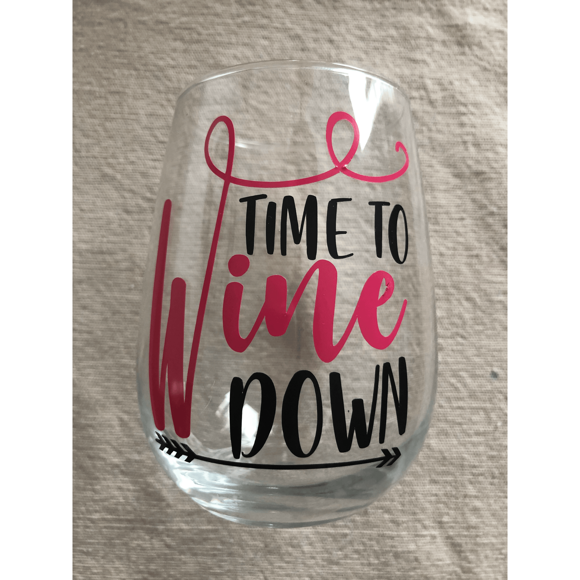 Purple LadyBug Decor Glasses Funny Customized Stemless Wine Glass