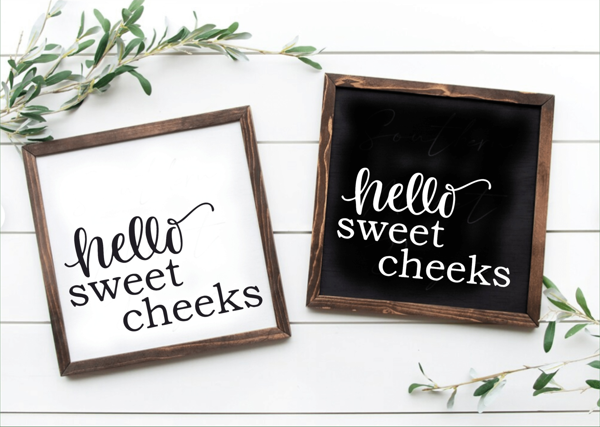 Purple LadyBug Decor Hello Sweet Cheeks Bathroom Sign