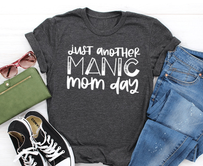 Purple LadyBug Decor Just another MANIC Mom day T-Shirt