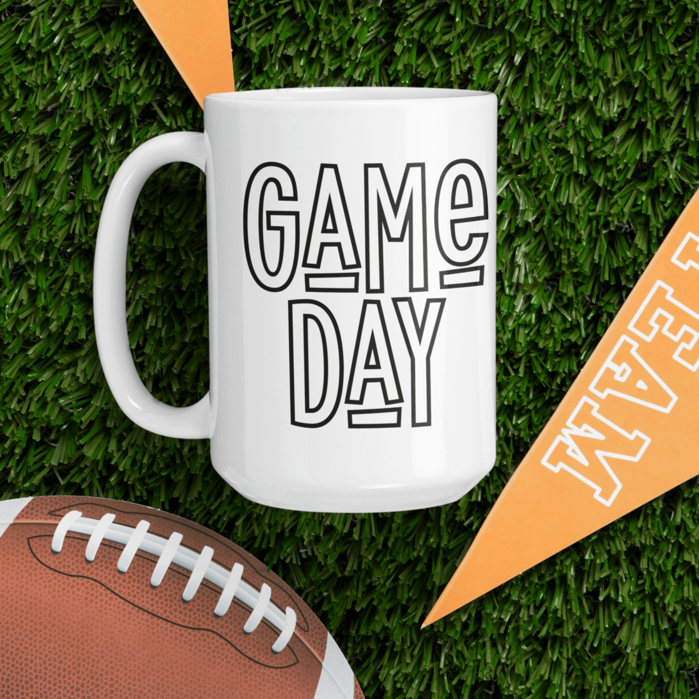 Purple LadyBug Decor Mug Game Day Ceramic Coffee Mug