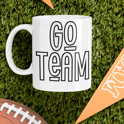 Purple LadyBug Decor Mug Go Team Ceramic Coffee Mug