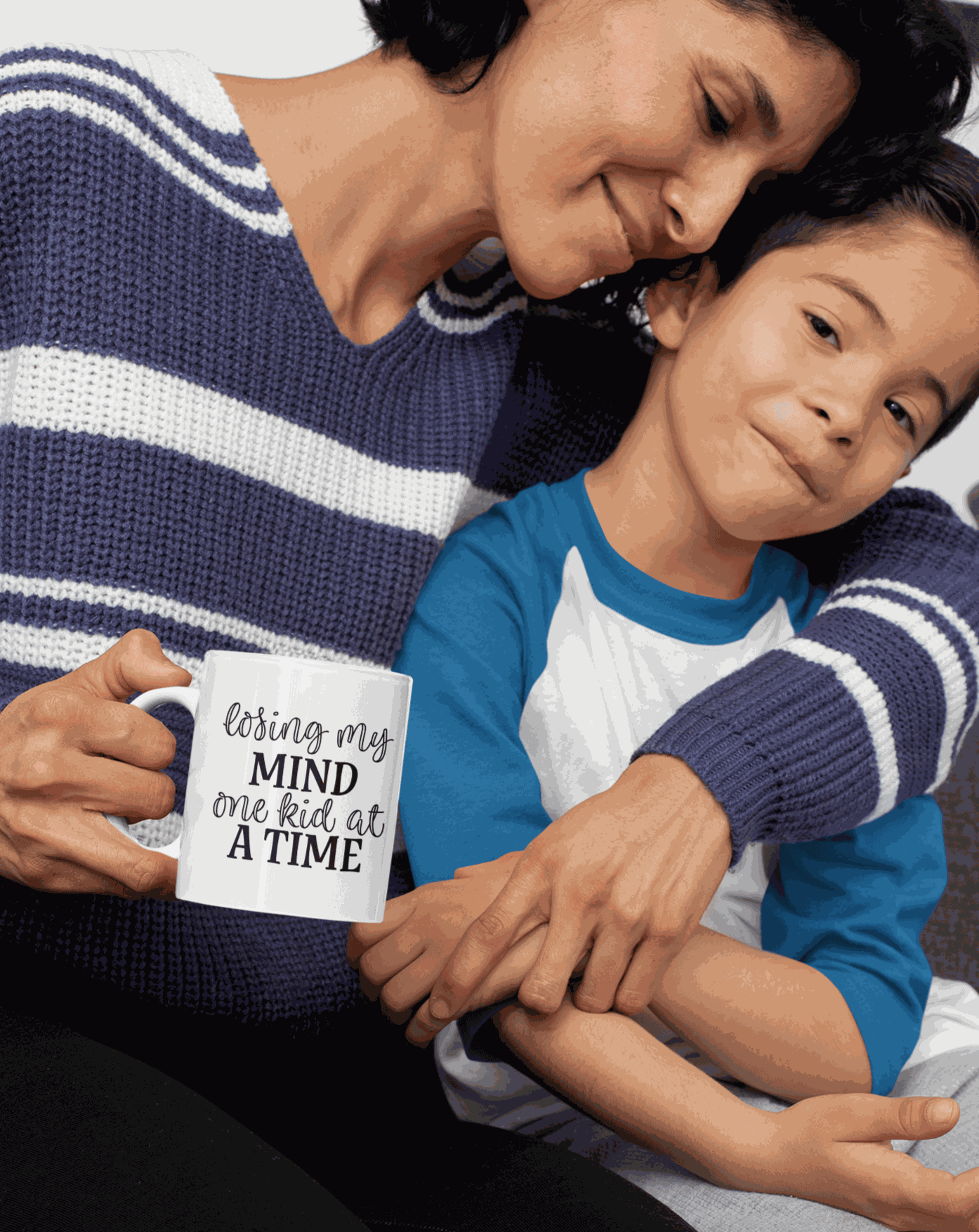 Purple LadyBug Decor Mug Losing my Mind one Kid at a Time Ceramic Mug