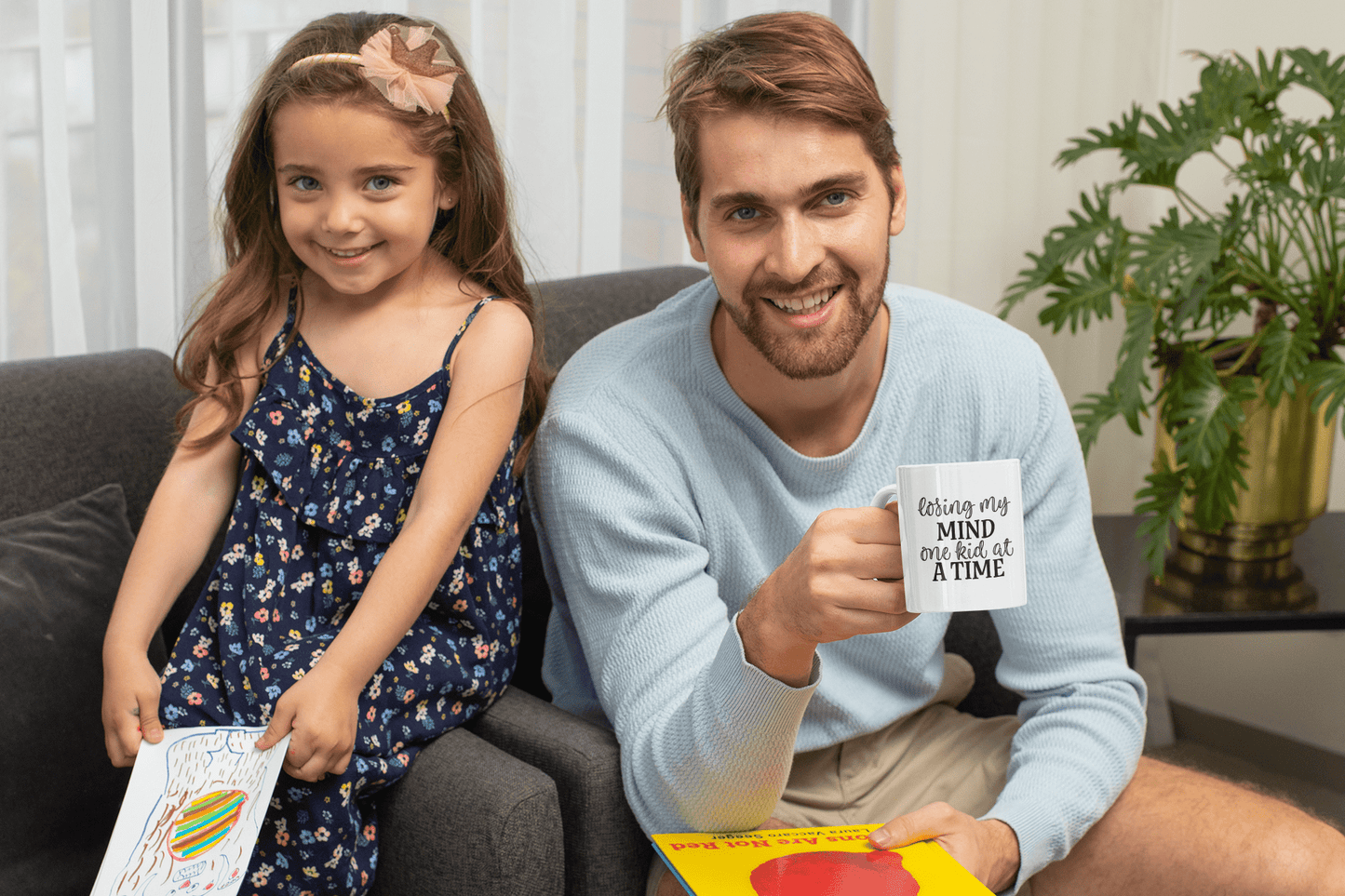 Purple LadyBug Decor Mug Losing my Mind one Kid at a Time Ceramic Mug