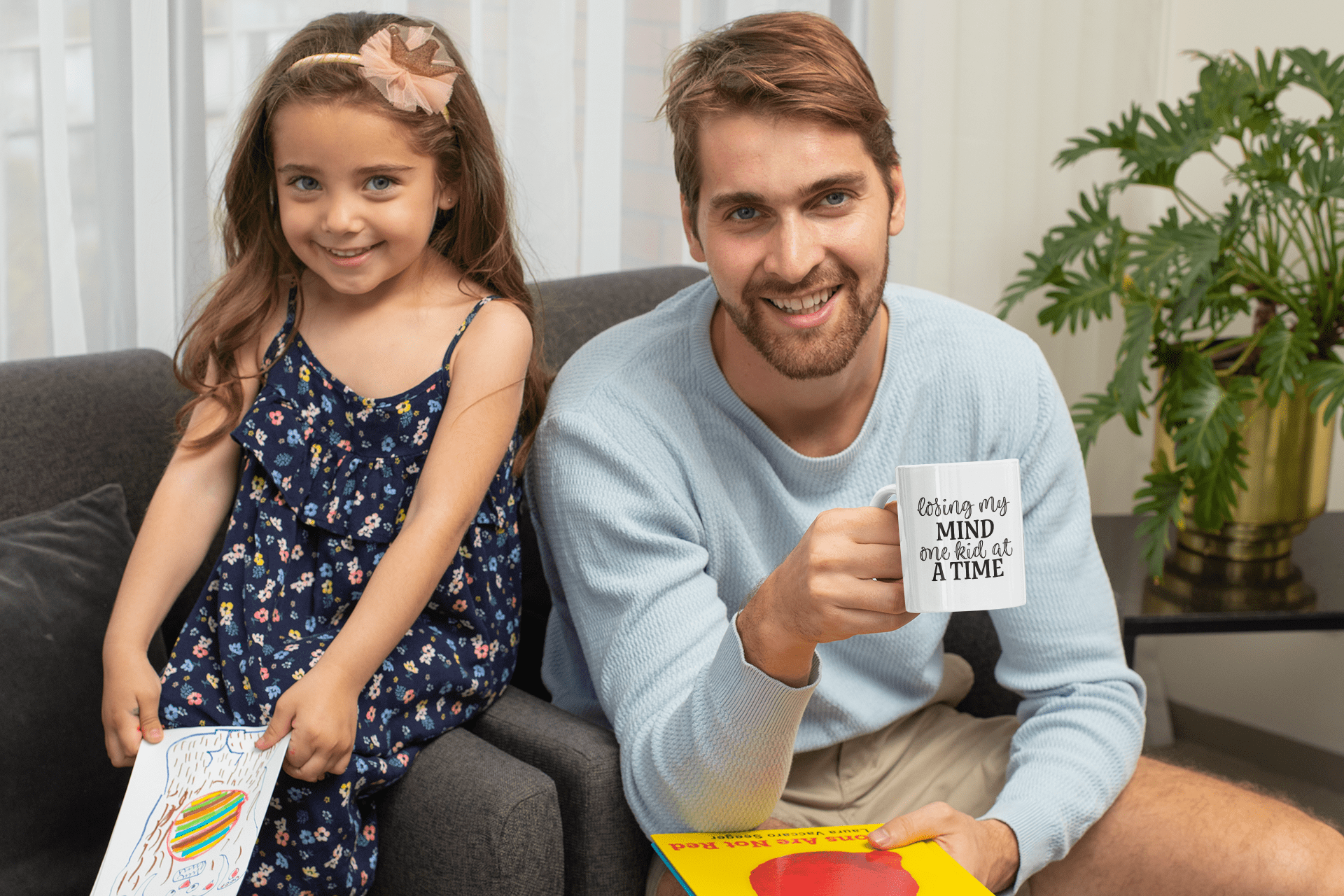 Purple LadyBug Decor Mug Losing my Mind one Kid at a Time Ceramic Mug