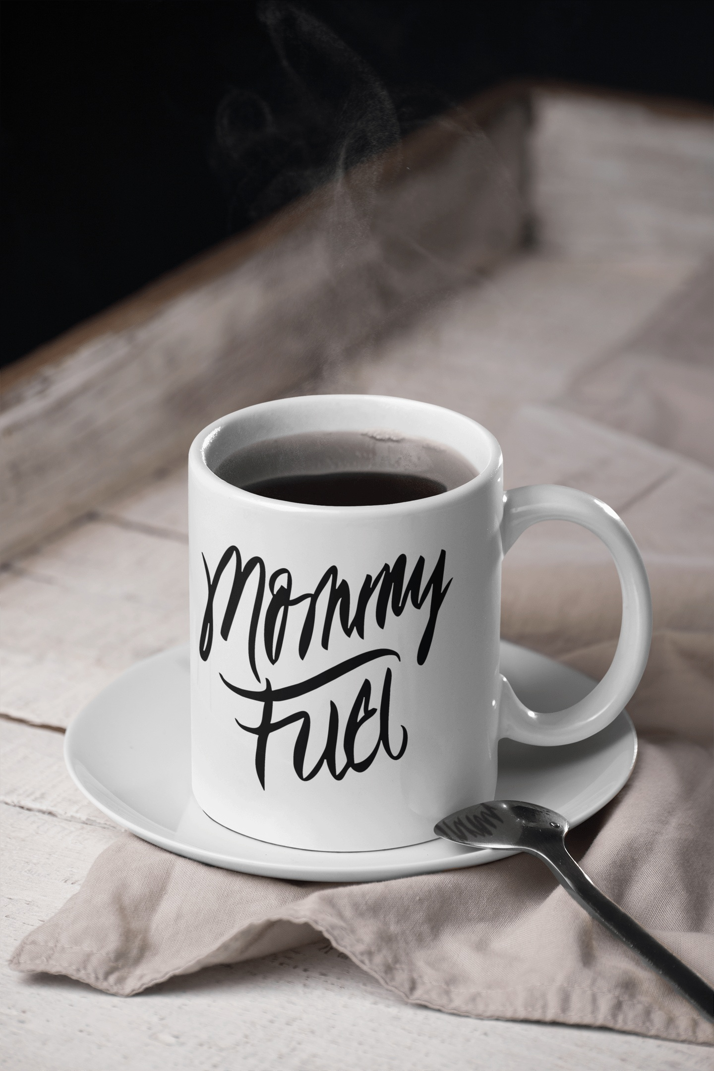 Purple LadyBug Decor Mug Mommy Fuel Coffee Mug
