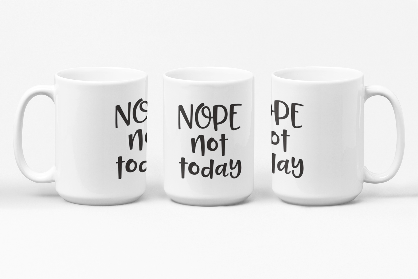 Purple LadyBug Decor Mug Nope Not Today Ceramic Mug