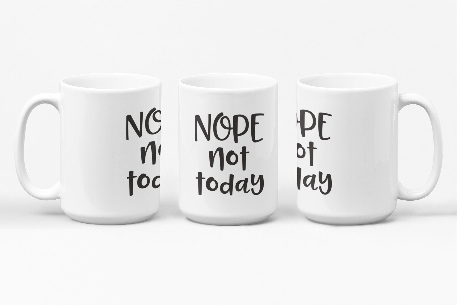 Purple LadyBug Decor Mug Nope Not Today Ceramic Mug