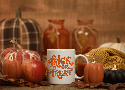 Purple LadyBug Decor Mug Trick or Treat Halloween Ceramic Mug