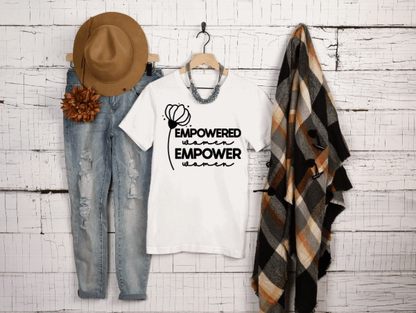 Purple LadyBug Decor shirts Empowered Women -  Inspirational T-shirt