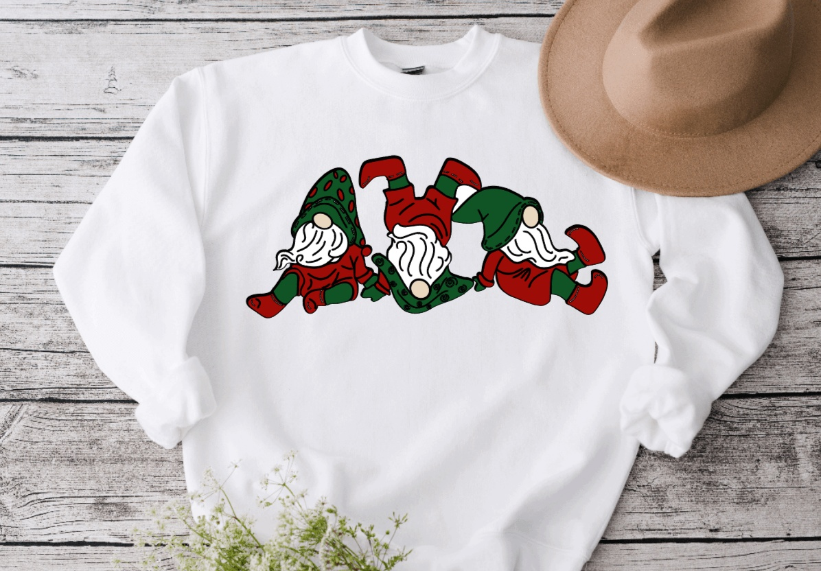 Purple LadyBug Decor shirts Funny Christmas Gnomes | Sweatshirt