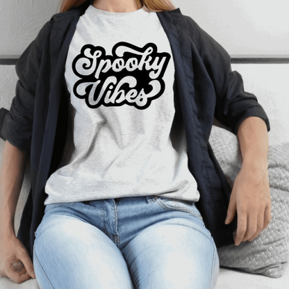 Purple LadyBug Decor shirts Halloween Spooky Vibes T-Shirt | Halloween Shirt