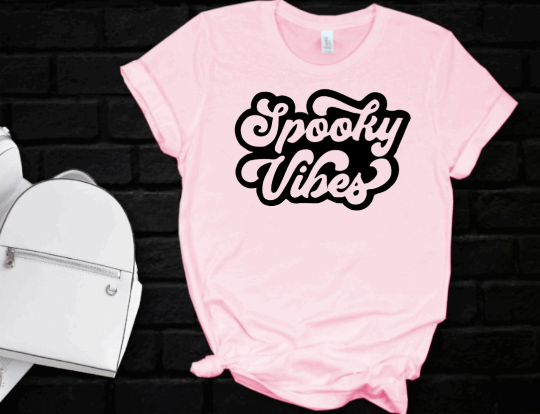 Purple LadyBug Decor shirts Halloween Spooky Vibes T-Shirt | Halloween Shirt