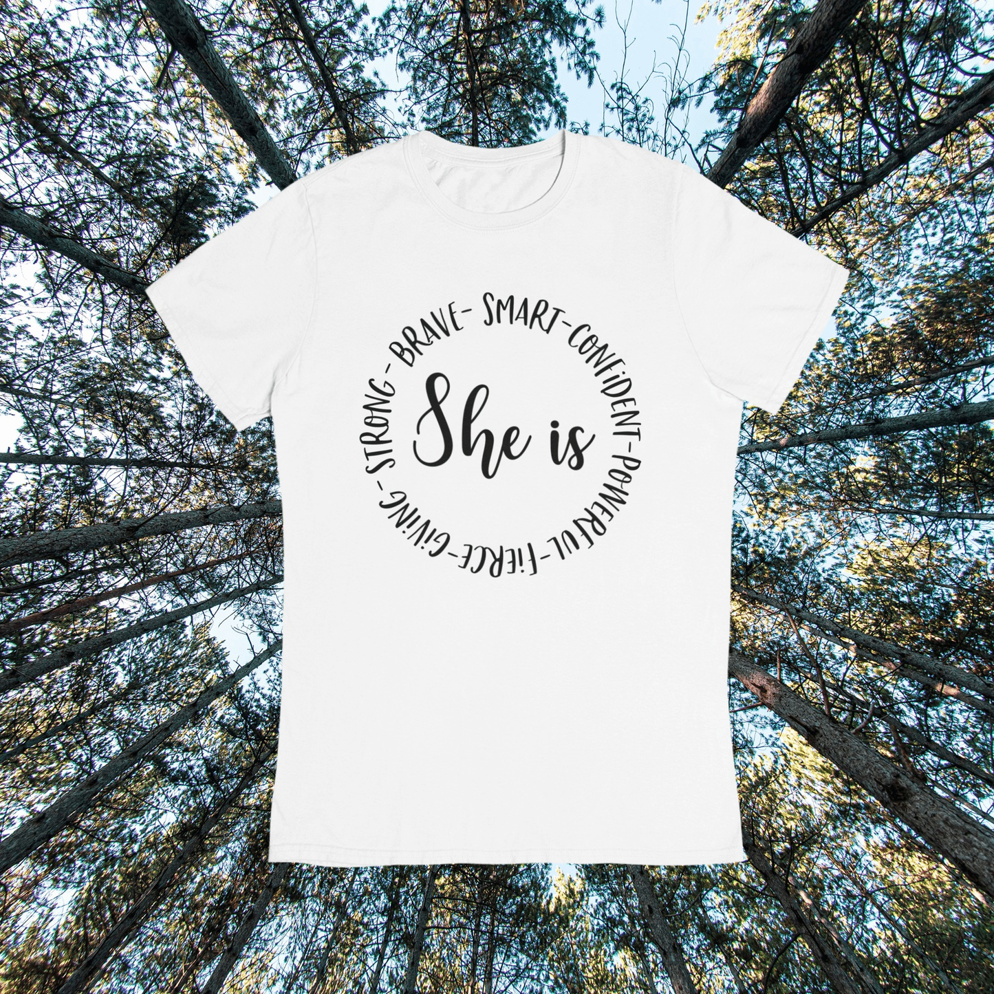 Purple LadyBug Decor shirts Inspirational T-shirt - She is