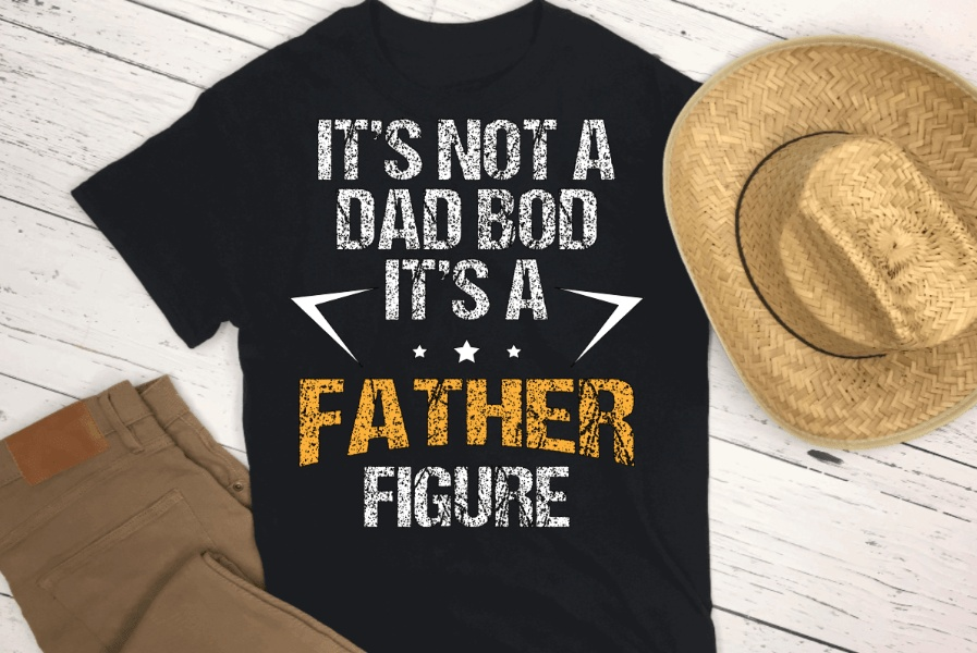 Purple LadyBug Decor shirts It's not a Dad Bod It's a Father Figure - Men's Shirt