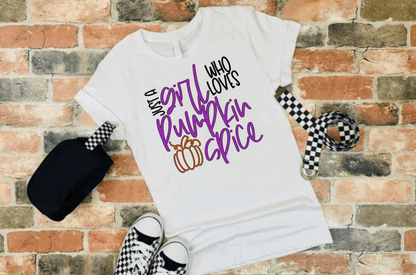 Purple LadyBug Decor shirts Just a Girl Who Loves Pumpkin Spice T-Shirt