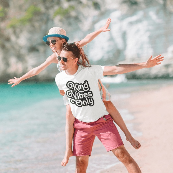 Purple LadyBug Decor shirts Kind Vibes Only - T-Shirt