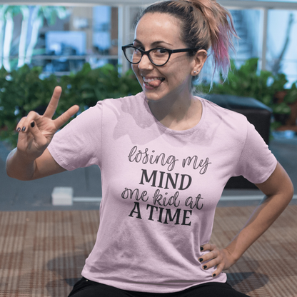 Purple LadyBug Decor shirts Losing my Mind one Kid at a Time Shirt